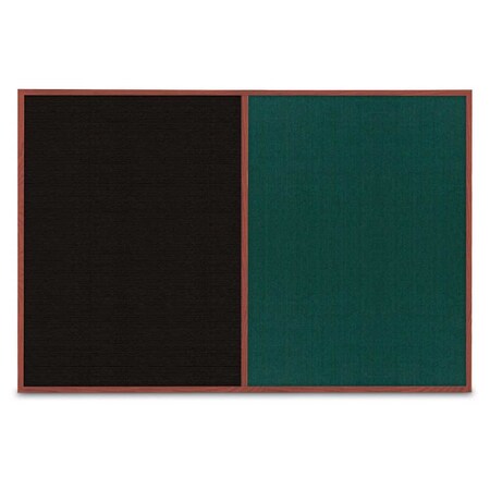 United Visual Products Slim Style Indoor Enclosed Radius Corkbo UVRDS42SB-BLACK-KEYLIME